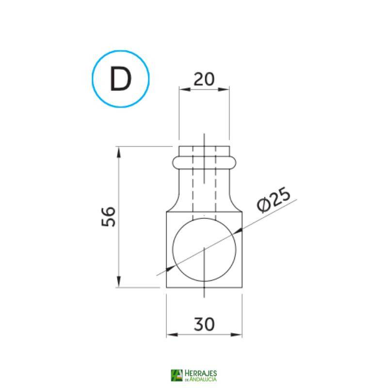 Set corredera modelo WPF-K20 para cabinas discapacitados-Herrajes de Andalucía