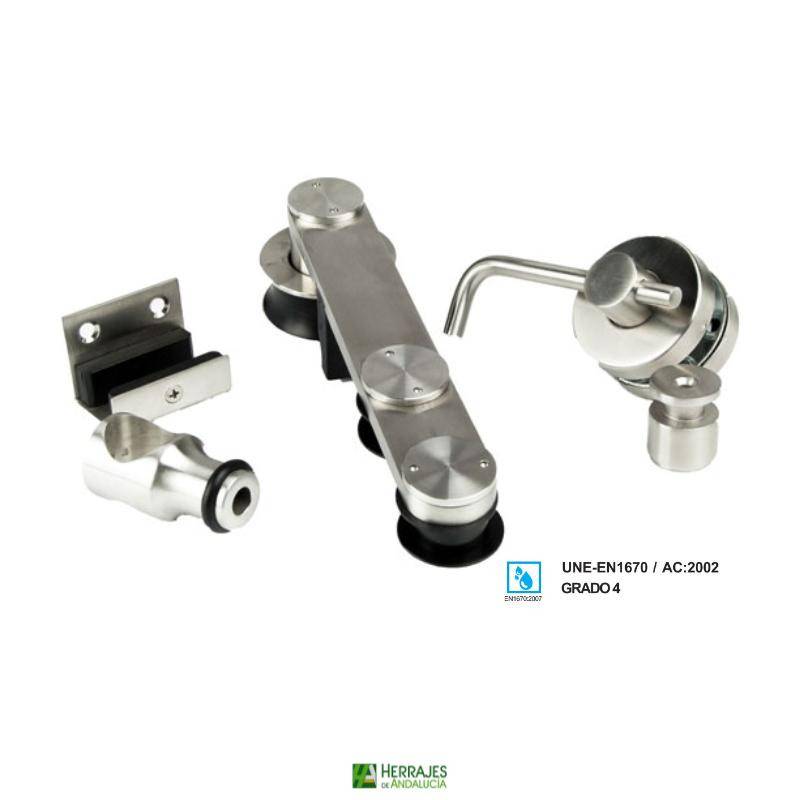 Set corredera modelo WPF-K20 para cabinas discapacitados-Herrajes de Andalucía