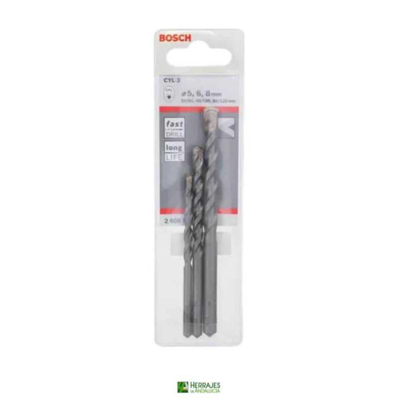 Broca CYL para taladro 8x120mm marca Bosch-Herrajes de Andalucía