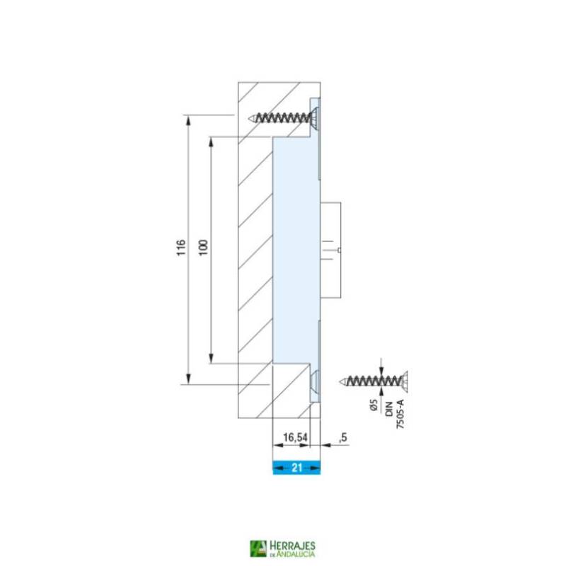Bisagra Oculta Modelo Beta 30 reversible-Herrajes de Andalucía
