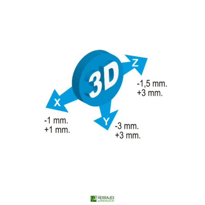 Bisagra Oculta Modelo Beta 30 reversible-Herrajes de Andalucía