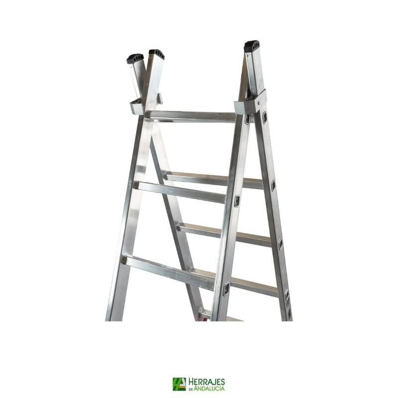 Escalera profesional doble 11 peldaños-Herrajes de Andalucía