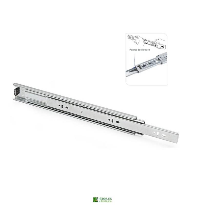 Juego Guías Cajón Bolas 550mm 45kg GET CH3832/55 | Herrajes de Andalucía
