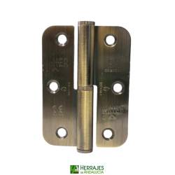 Bisagra 9065 canto redondo cuero izquierda | Herrajes de Andalucía