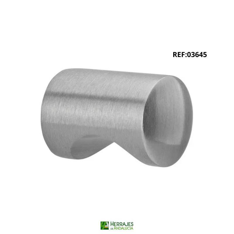 Pomo muesca Zamak Ø20x25 mm | Herrajes de Andalucía