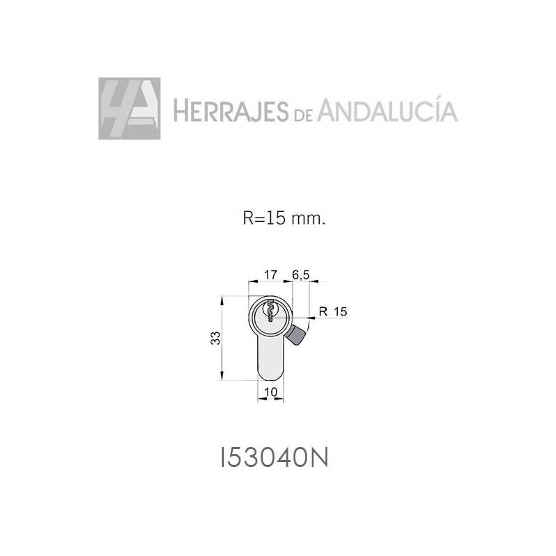 Cilindro Serreta I5 30x40mm níquel | Herrajes de Andalucía