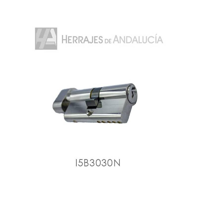 Cilindro Serreta I5 Pomo 30x30mm níquel | Herrajes de Andalucía