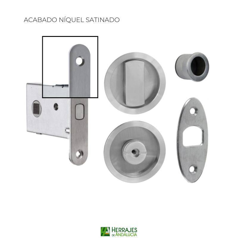 Kit corredera Condena 102 niquel satinado | Herrajes de Andalucía
