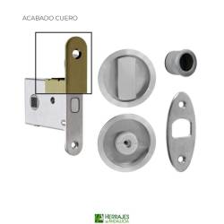 Kit condena puertas correderas 102 cuero | Herrajes de Andalucía