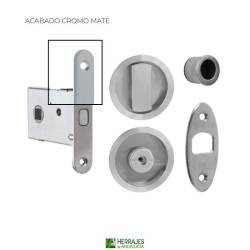 Kit condena puertas correderas 102 cromo mate | Herrajes de Andalucía