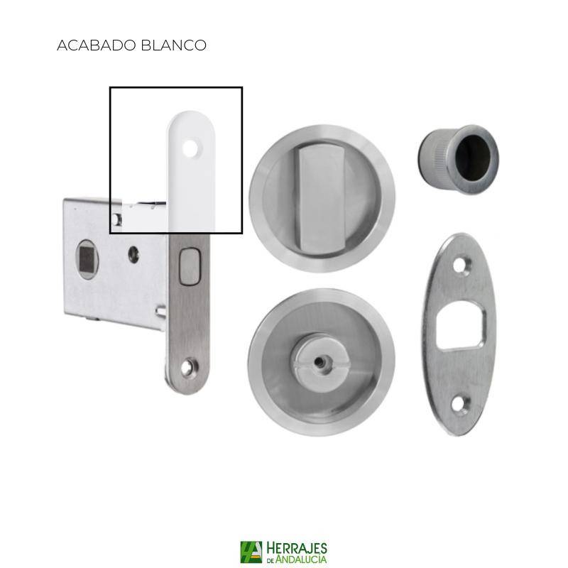 Kit condena puertas correderas 102 blanco | Herrajes de Andalucía