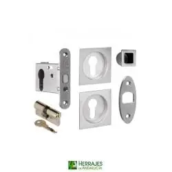 Kit Puerta Corredera 103 Níquel 20x20 mm | Herrajes Andalucía