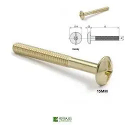 Tornillo Unión tubo Komby 15mm - Herrajes de Andalucía