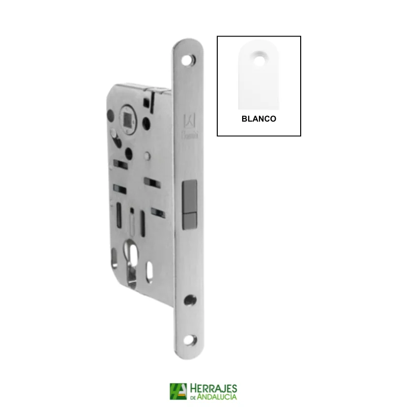 Cerradura magnética modelo B-SMART-perfil blanco-con bocallave-Herrajes de Andalucía