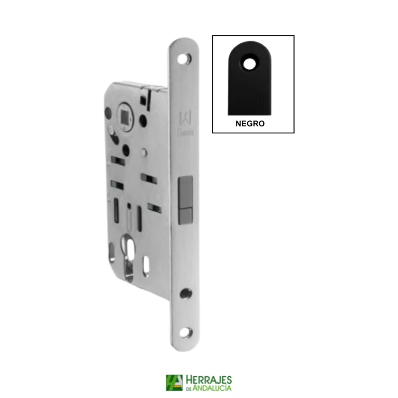 Cerradura magnética modelo B-SMART-perfil negro-con bocallave-Herrajes de Andalucía