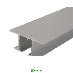 Perfil superior falso techo-sistema Float120/160 aluminio 4 metros-Herrajes de Andalucía