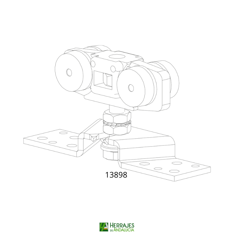 Accesorio Float Carril plegable capacidad hasta 50kg-Herrajes de Andalucía