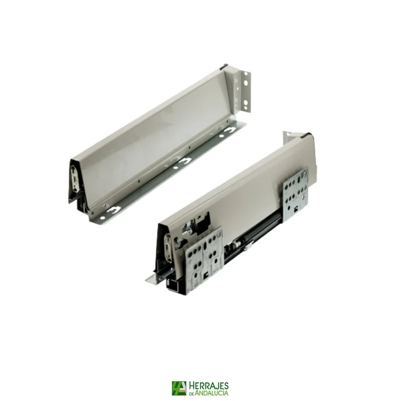Juego de guías para cajón de medida 450mm de ancho y alto 90mm-Herrajes de Andalucía