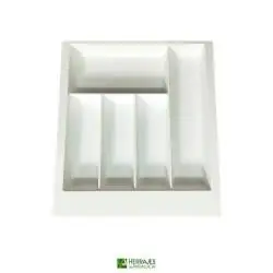 Cubertero cajón 500cm blanco-Herrajes de Andalucía