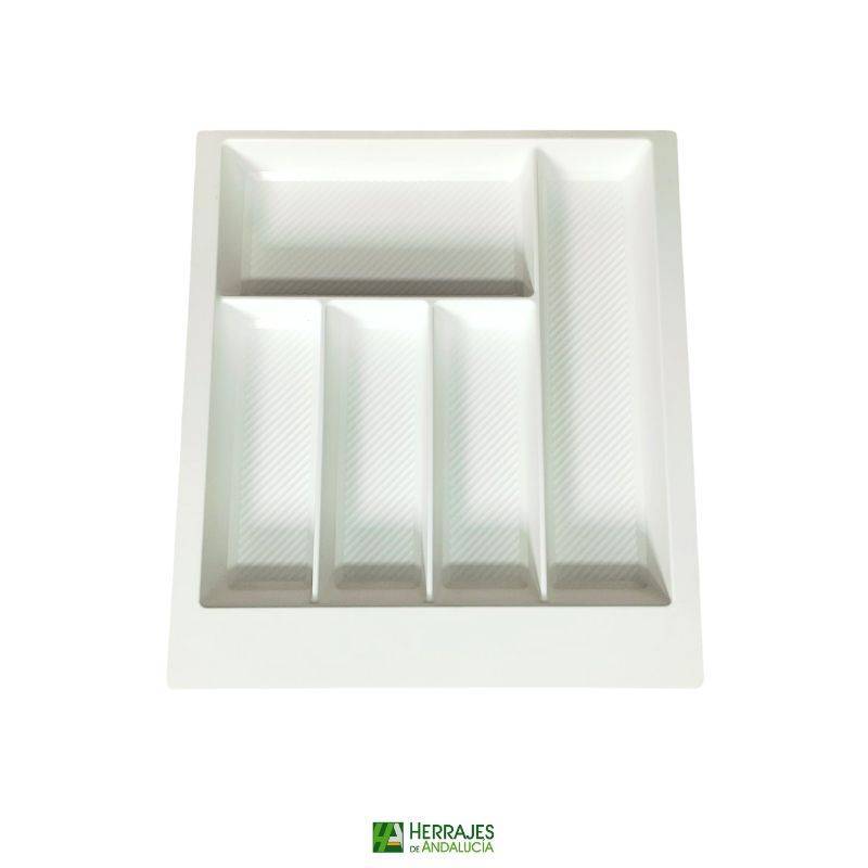 Cubertero cajón Modelo S-Line Inther 500mm  blanco-Herrajes de Andalucía