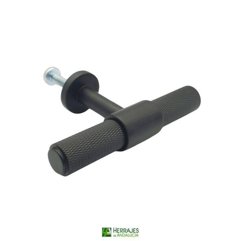 Pomo ROMBO negro 95×54 mm | Herrajes de Andalucía