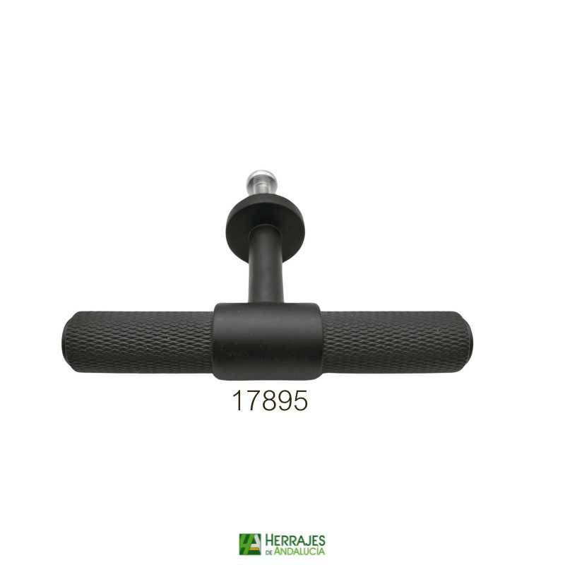 Pomo ROMBO negro 95×54 mm | Herrajes de Andalucía