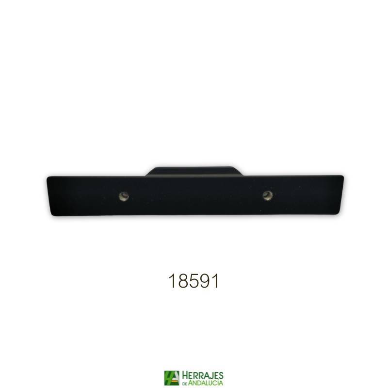 Tirador mueble Kubic 64mm negro-Herrajes de Andalucia