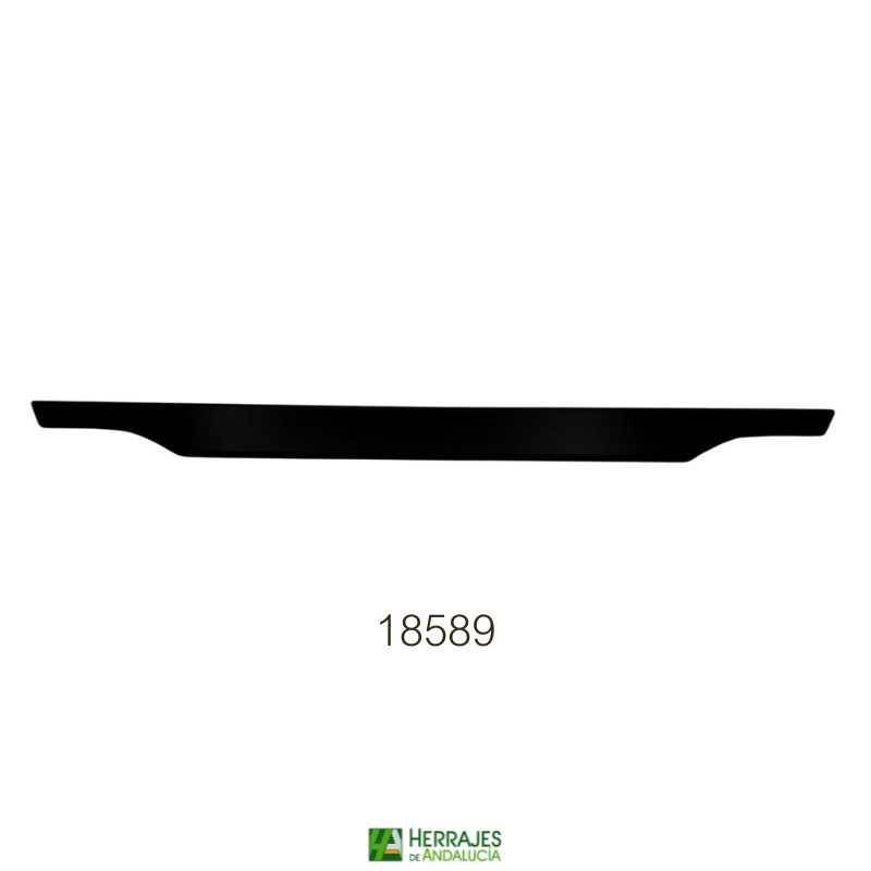 Tirador Kubic aluminio acabado negro-Herrajes Andalucía