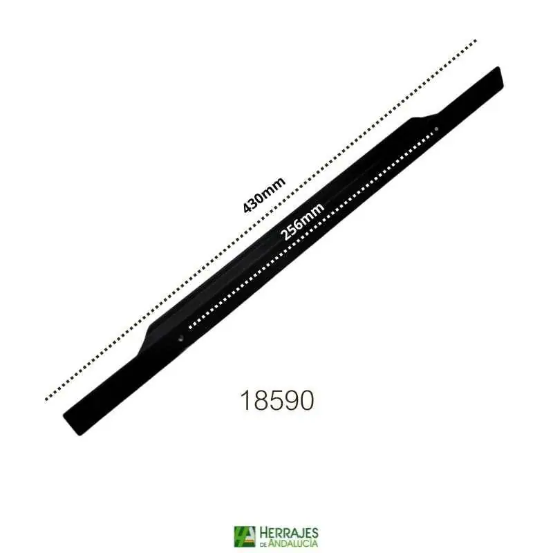 Tirador mueble Kubic negro 430mm-Herrajes de Andalucía