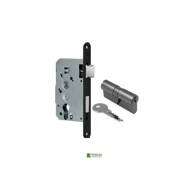 Cerradura embutir reversible con cilindro I5 60cm Inther-Herrajes de Andalucía