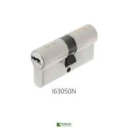 Cilindro básico de seguridad Inther de 30x50mm níquel-Herrajes de Andalucía