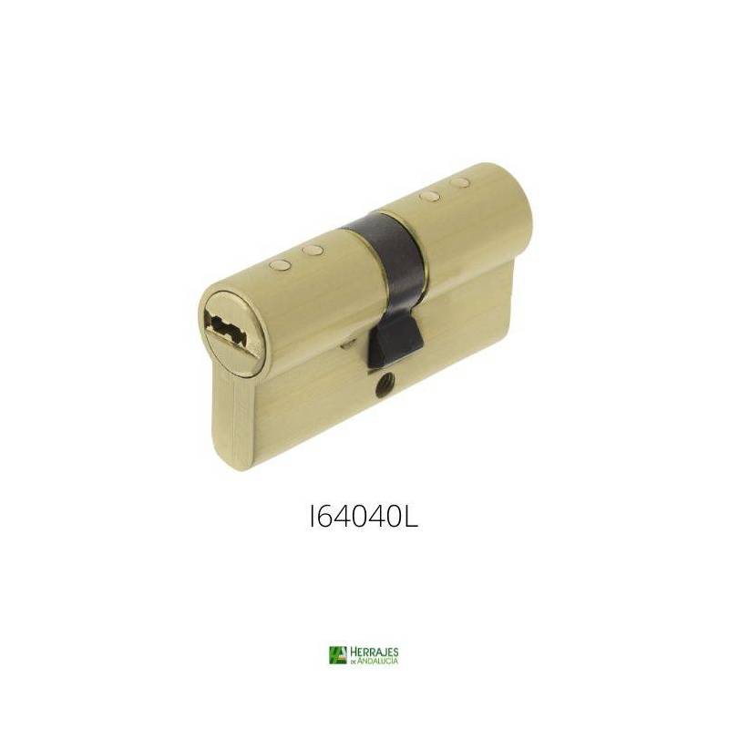 Cilindro básico Modelo 40x40mm latón-Herrajes de Andalucía