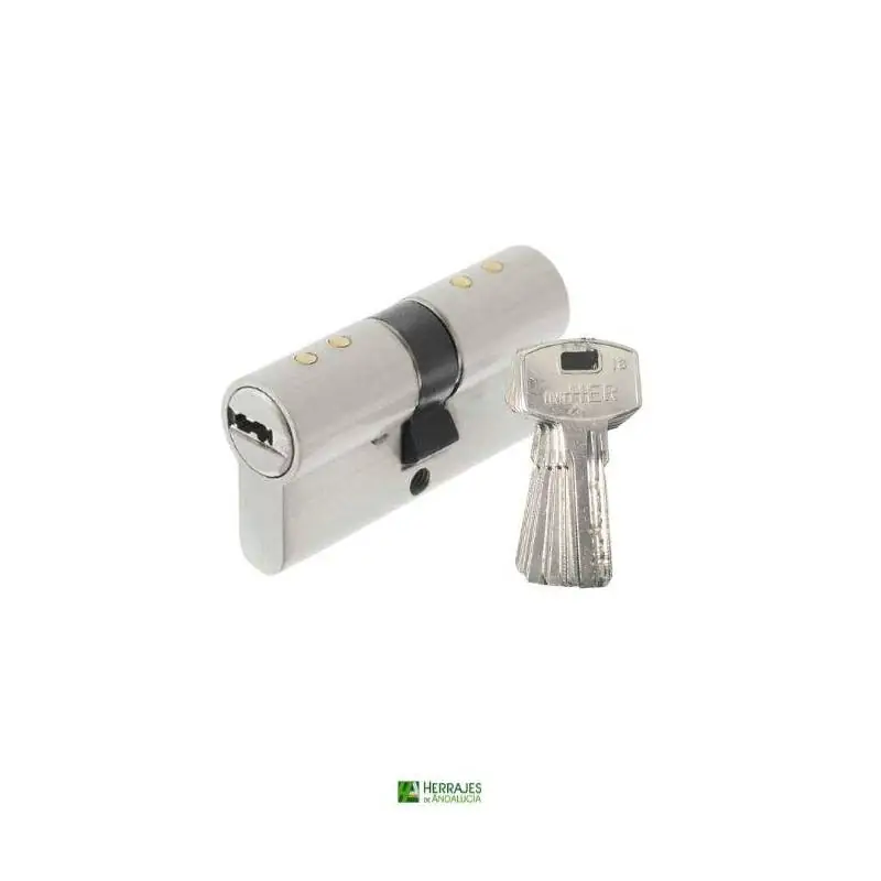 cilindro básico seguridad I6 Inther 40x40mm níquel-Herrajes de Andalucía