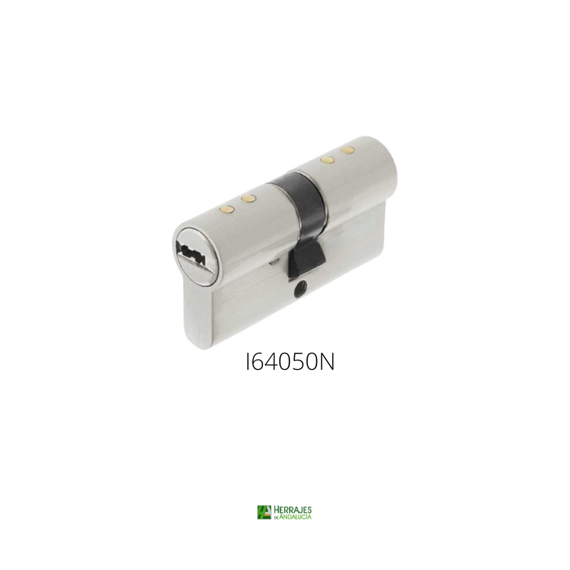 Cilindro I6 40x50mm níquel-Herrajes de Andalucía