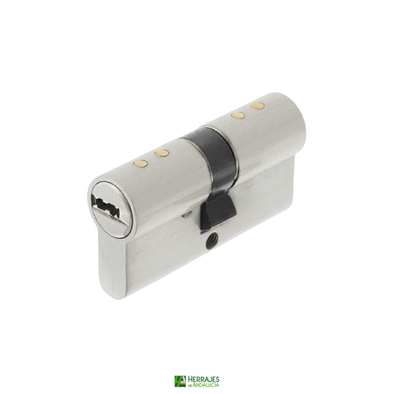 Cilindro seguridad 30x30mm níquel-Herrajes de Andalucía
