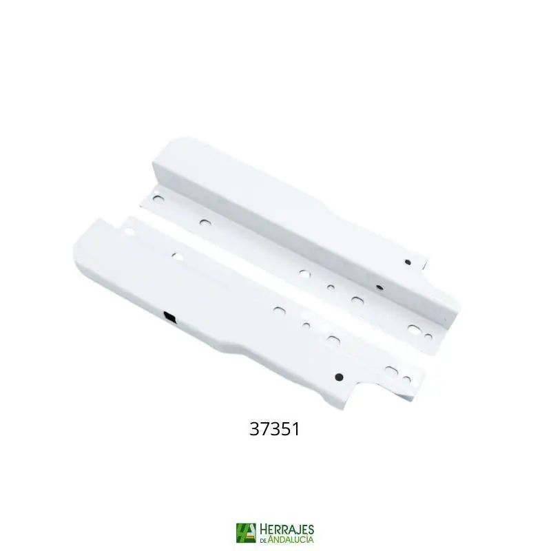 Juego adaptador cacerolero inferior H135 blanco HIPLUS-Herrajes de Andalucía