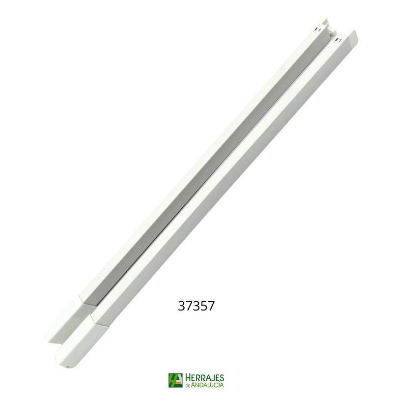 Juego varilla rectangular blanca 500 HIPLUS-Herrajes de Andalucía