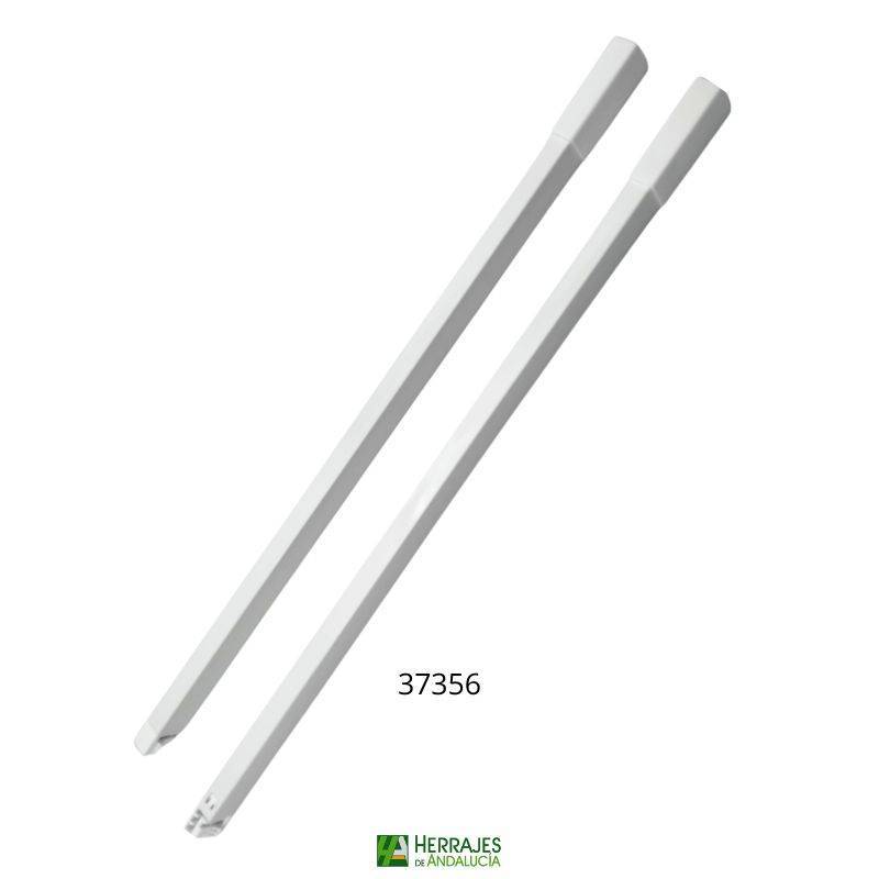 Juego varilla HIPLUS rectangular superior 500 blanca Inther-Herrajes de Andalucía