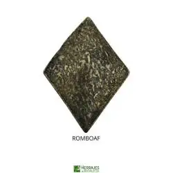 Clavo rústico para puerta en bronce diseño rombo-Herrajes de Andalucía
