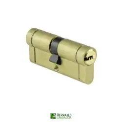 Cilindro alta seguridad 35x35mm latón-Herrajes de Andalucía
