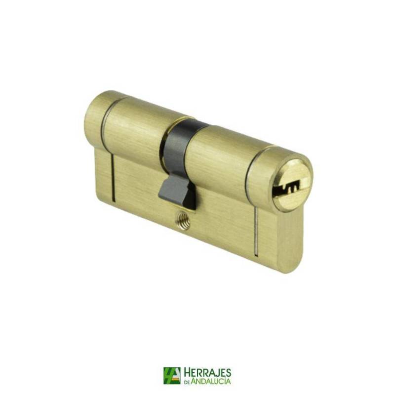 Cilindro alta seguridad Plus 30x50mm latón-Herrajes de Andalucía