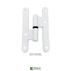 Pernio blanco derecha modelo 305-100mm perfil redondo-Herrajes de Andalucía