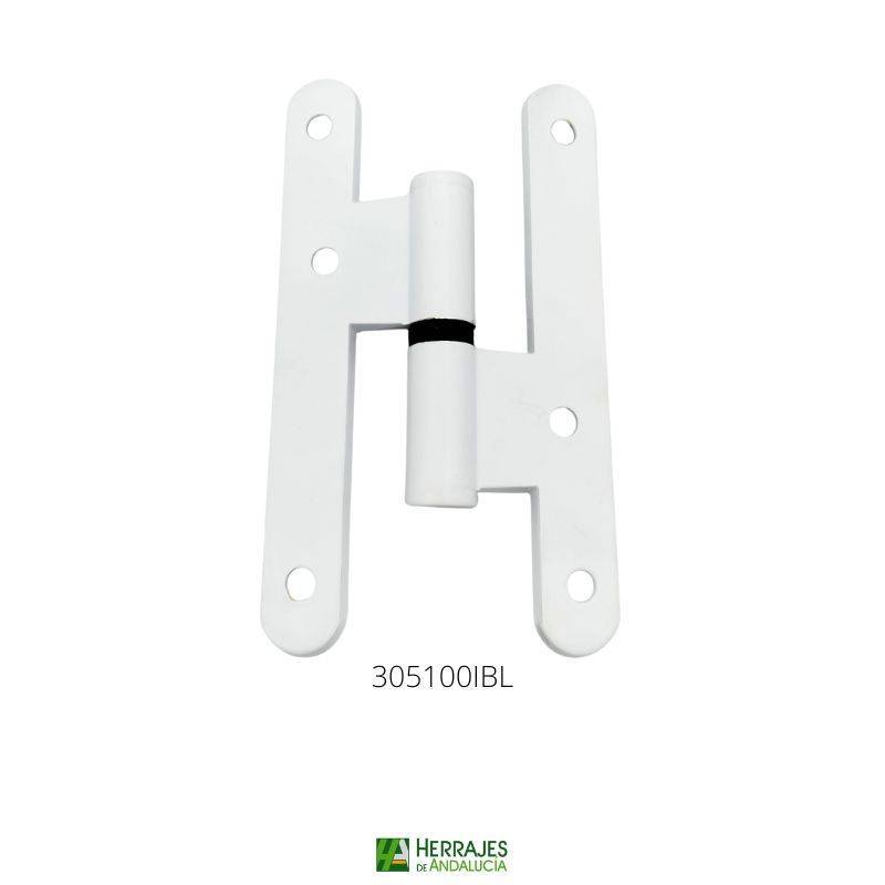 Pernio izquierda blanco 100mm-Herrajes de Andalucía