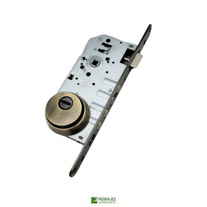 Cerradura seguridad embutir con cilindro 30x35cm-Herrajes de Andalucía