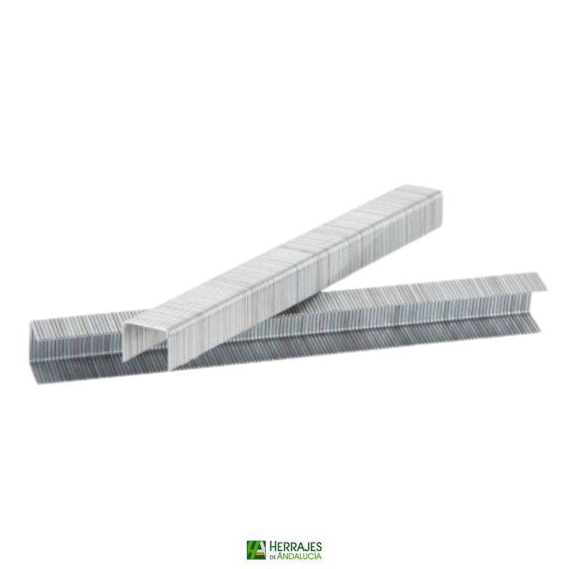 Grapa Modelo 80 14 mm Galvanizado | Herrajes de Andalucía