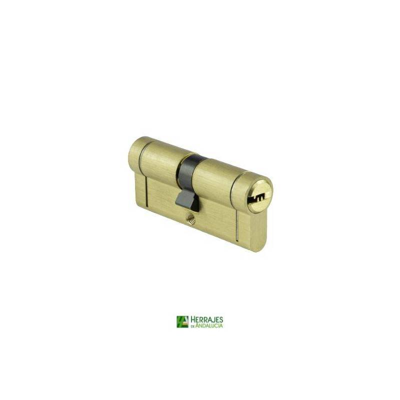 Cilindro alta seguridad PLUS 40x50mm latón-Herrajes de Andalucía
