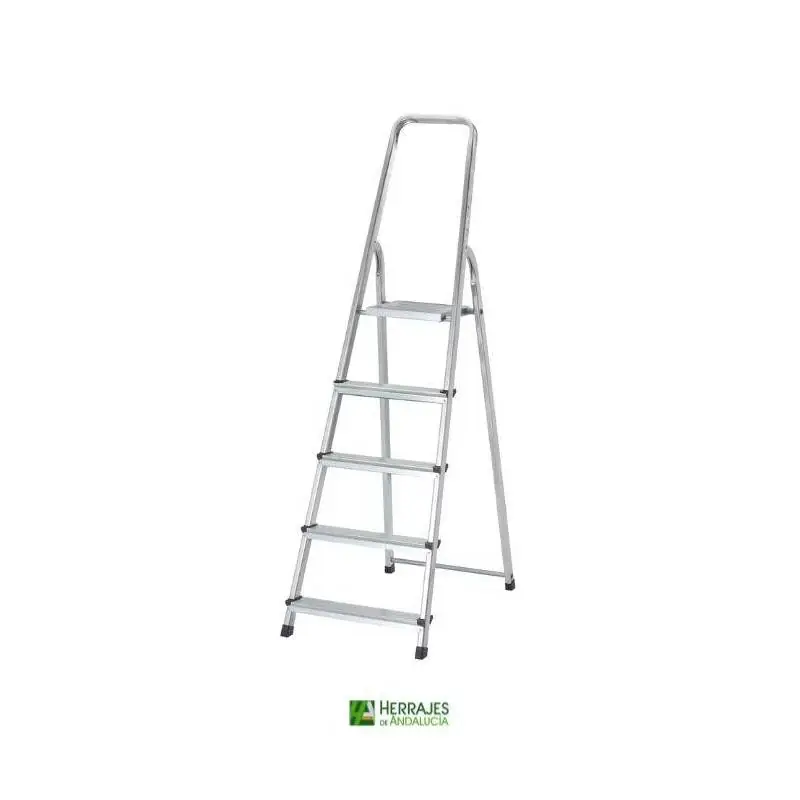 Escalera aluminio 5 peldaños-Herrajes de Andalucía