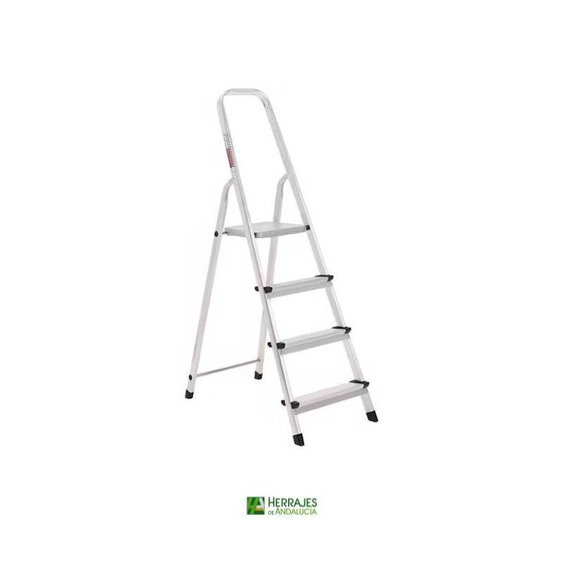 Escalera aluminio modelo 2002 4 pasos-Herrajes de Andalucía