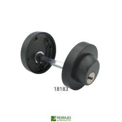 Cilindro botón 47/70 negro | Herrajes de Andalucía