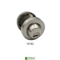 Cilindro botón unificado 47/70mm níquel satinado-Herrajes de Andalucía